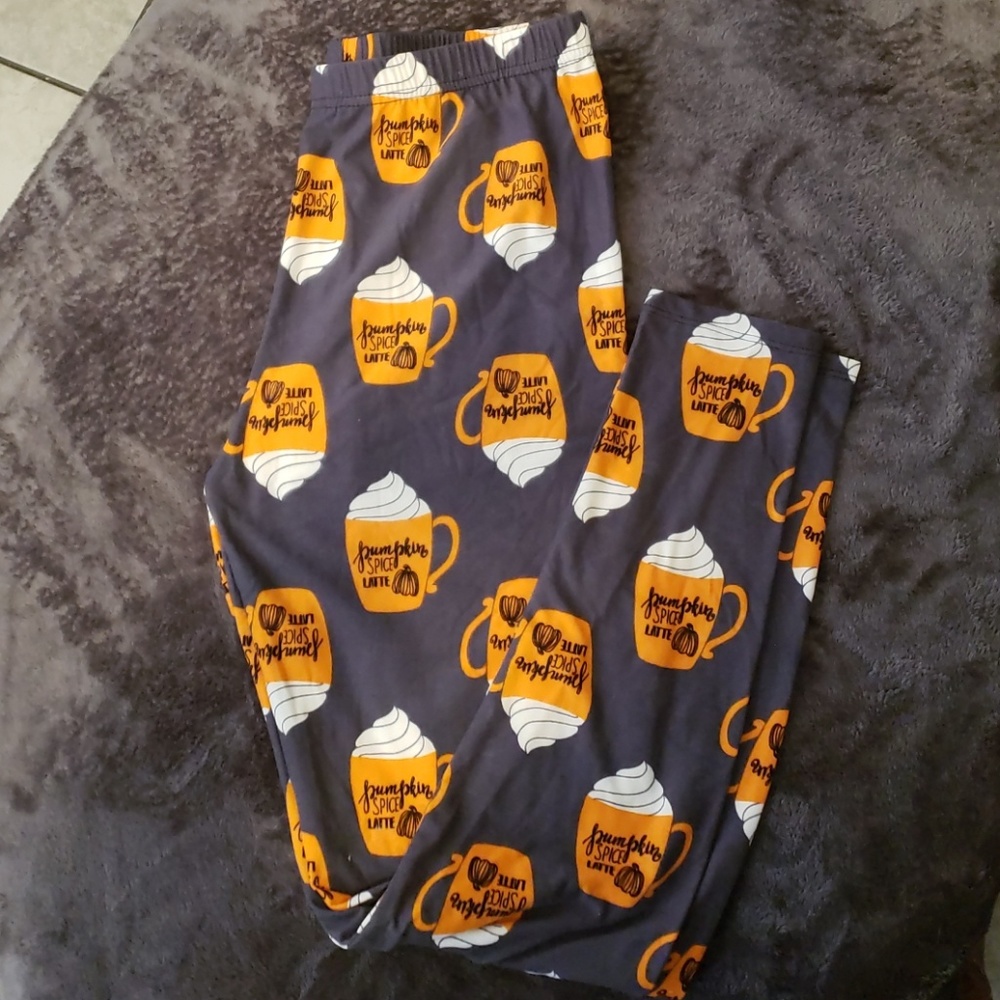 Leggings pumpkin spice (nwot)